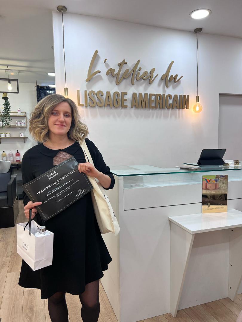 Réalisation lissage diplômée